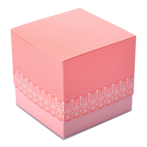 Упаковка для чашки 330 мл із ламінованого картону (рожева)